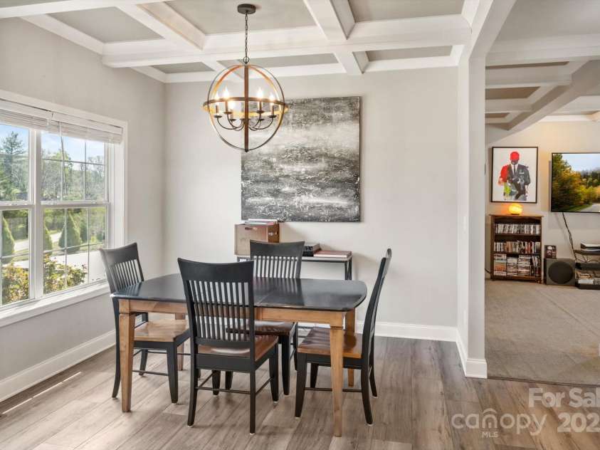 52 Stone Ridge Trail, Mills River, NC 28759.  MLS# CAR4239861, YatesRealty ID 4935. Dining area with mountain views
