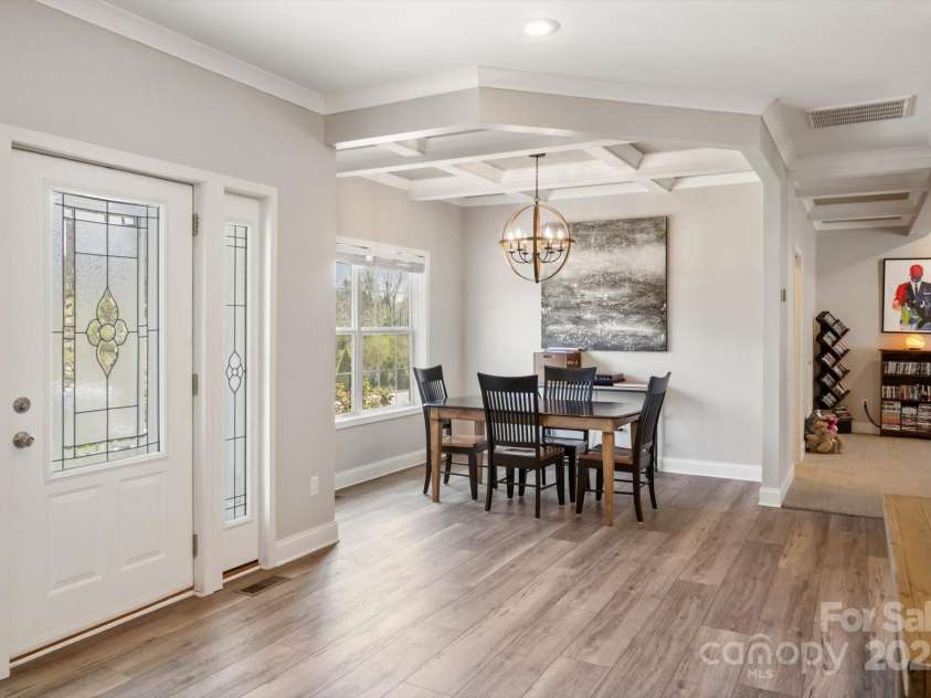 52 Stone Ridge Trail, Mills River, NC 28759.  MLS# CAR4239861, YatesRealty ID 4935. Dining area with mountain views