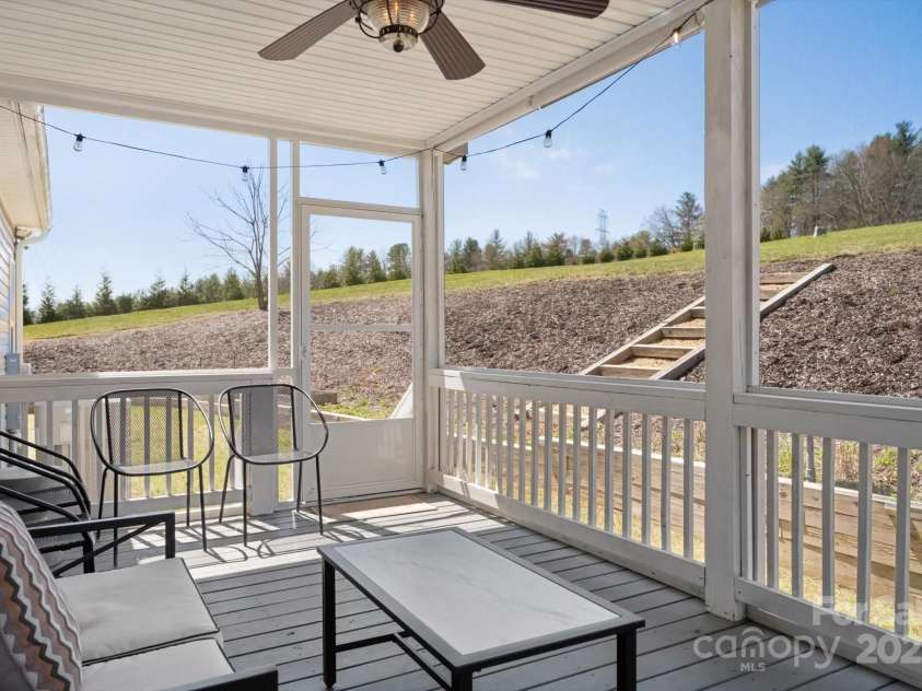 52 Stone Ridge Trail, Mills River, NC 28759.  MLS# CAR4239861, YatesRealty ID 4935. Screened in back porch