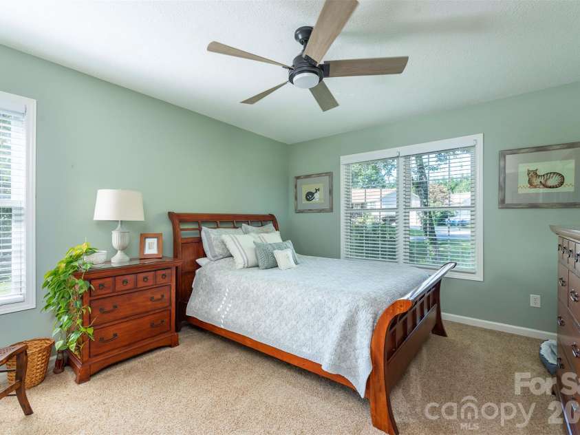 38 Eden Glen Road, Black Mountain, NC 28711.  MLS# CAR4421255, YatesRealty ID 49363. Spacious primary bedroom