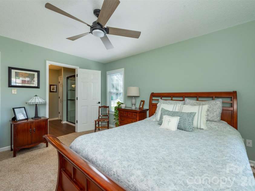 38 Eden Glen Road, Black Mountain, NC 28711.  MLS# CAR4421255, YatesRealty ID 49363. Spacious primary bedroom
