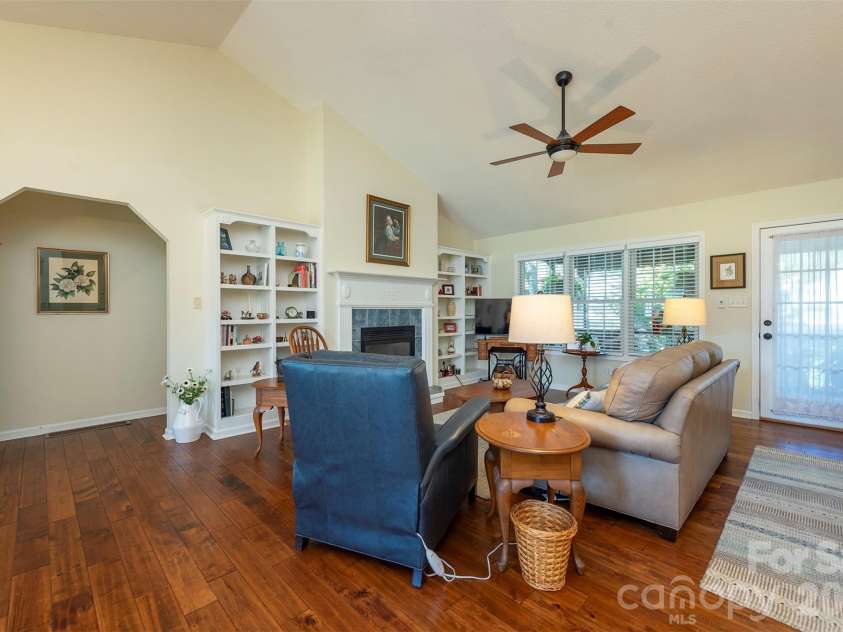 38 Eden Glen Road, Black Mountain, NC 28711.  MLS# CAR4421255, YatesRealty ID 49363. Vaulted ceilings and open floorplan flood the living area with light
