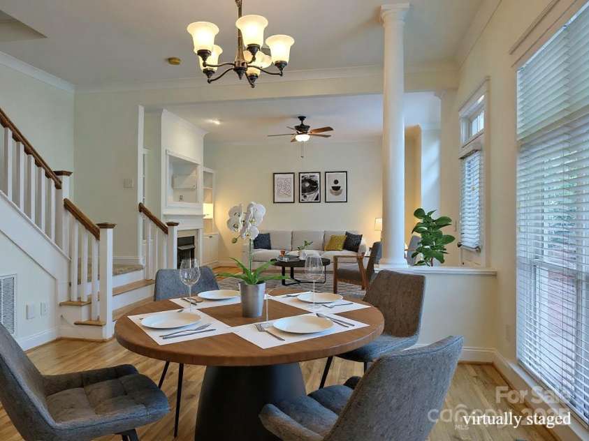 625 Myers Street, Charlotte, NC 28202.  MLS# CAR4290771, YatesRealty ID 49366. Eat in area with oversized windows