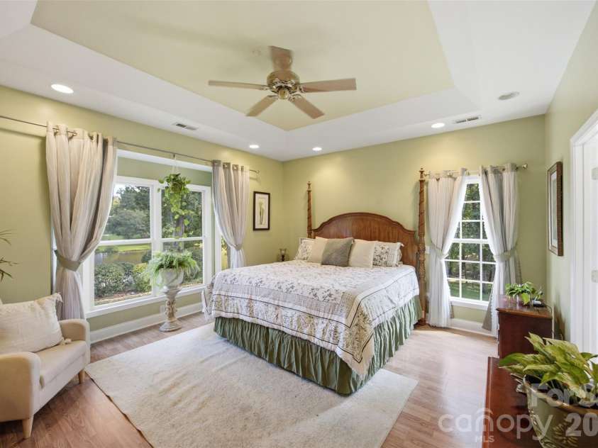 401 Armstrong Drive, Belmont, NC 28012.  MLS# CAR4420913, YatesRealty ID 49372. Primary Suite with water view