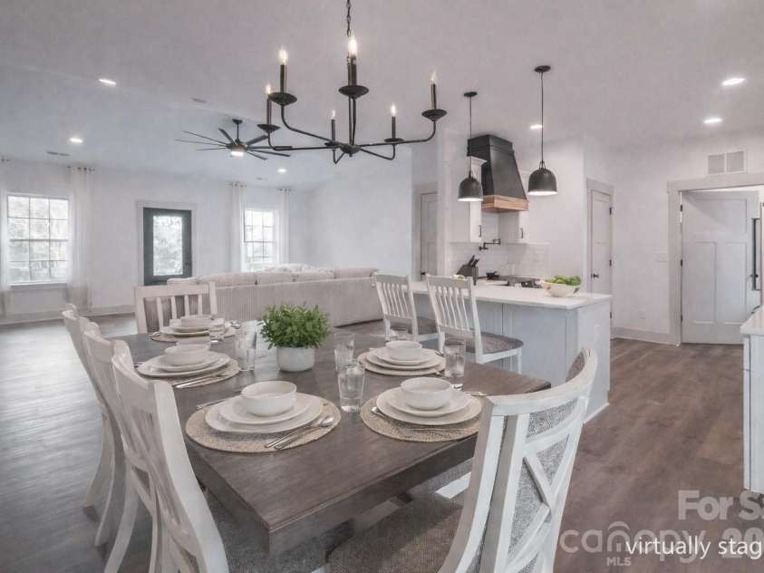 731 Miles Road, Dallas, NC 28034.  MLS# CAR4354946, YatesRealty ID 4938. Dining Room Virtually Staged