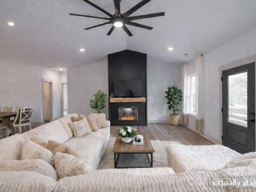 731 Miles Road, Dallas, NC 28034.  MLS# CAR4354946, YatesRealty ID 4938. Living Room Virtually Staged