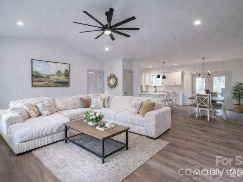 731 Miles Road, Dallas, NC 28034.  MLS# CAR4354946, YatesRealty ID 4938. Living Room Virtually Staged