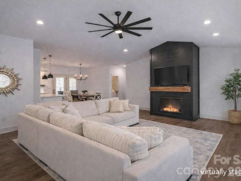 731 Miles Road, Dallas, NC 28034.  MLS# CAR4354946, YatesRealty ID 4938. Living Room Virtually Staged