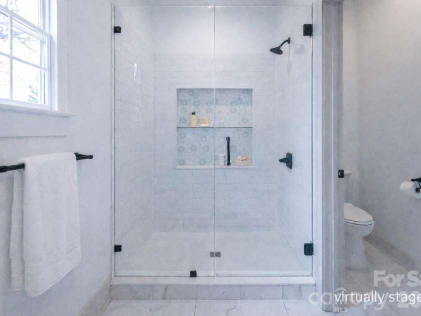731 Miles Road, Dallas, NC 28034.  MLS# CAR4354946, YatesRealty ID 4938. Primary Bathroom Virtually Staged 