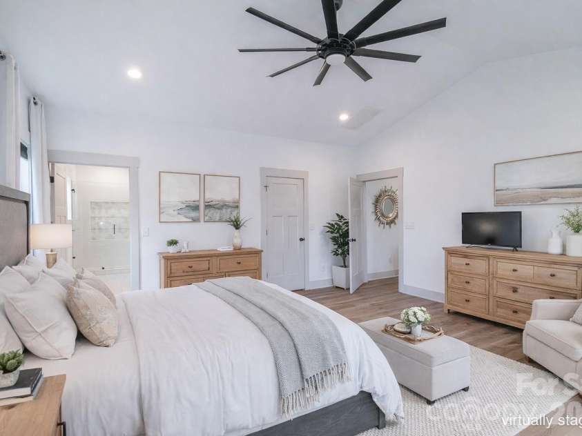 731 Miles Road, Dallas, NC 28034.  MLS# CAR4354946, YatesRealty ID 4938. Primary Bedroom Virtually Staged