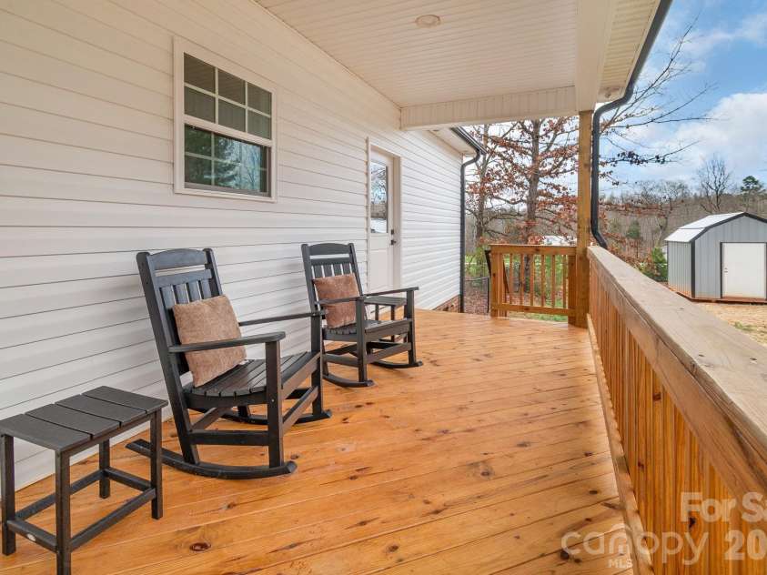 731 Miles Road, Dallas, NC 28034.  MLS# CAR4354946, YatesRealty ID 4938. Rear Porch