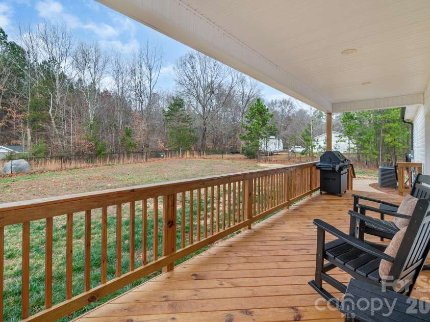 731 Miles Road, Dallas, NC 28034.  MLS# CAR4354946, YatesRealty ID 4938. Rear Porch