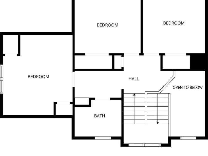 4828 Mossy Cup Lane, Monroe, NC 28110.  MLS# CAR4411913, YatesRealty ID 49386. Floor Plan Second Floor 4828 Mossy Cup Lane, Monroe, NC 28110