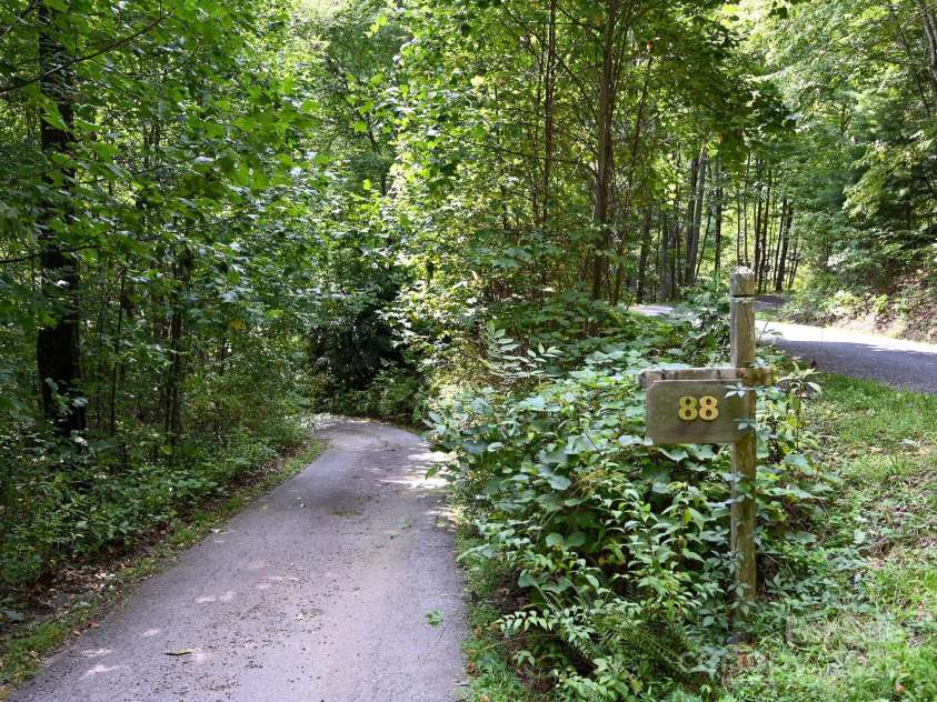 88 Chestnut Forest Road, Fairview, NC 28730.  MLS# CAR4171561, YatesRealty ID 494. An easily accessible driveway can be hard to find in the mountains--but we've got it!
