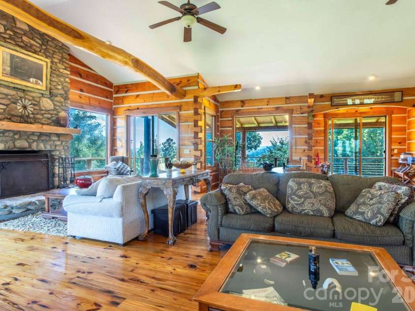 891 Logans Ridge Road, Marshall, NC 28753.  MLS# CAR4411143, YatesRealty ID 49403. Foyer great room sitting area