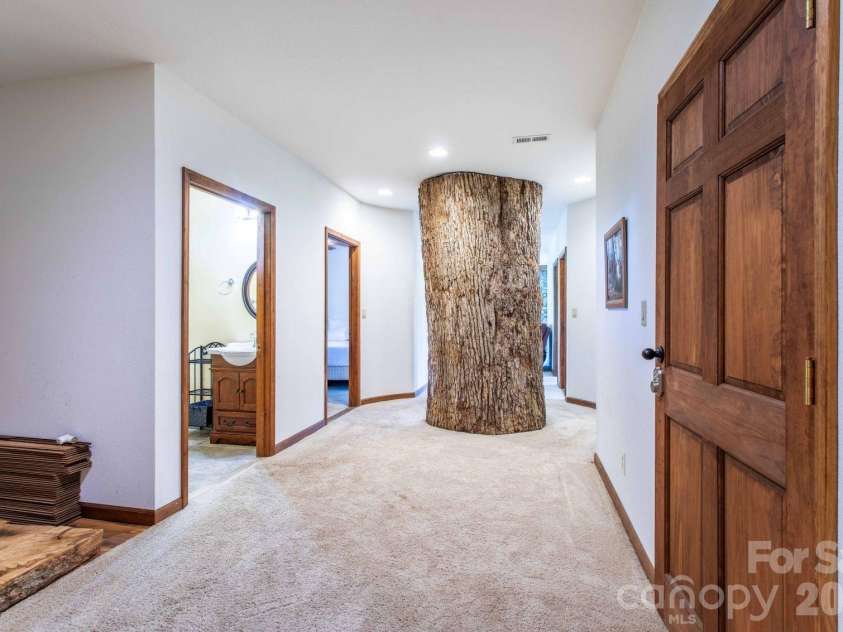 891 Logans Ridge Road, Marshall, NC 28753.  MLS# CAR4411143, YatesRealty ID 49403. Lower level landing