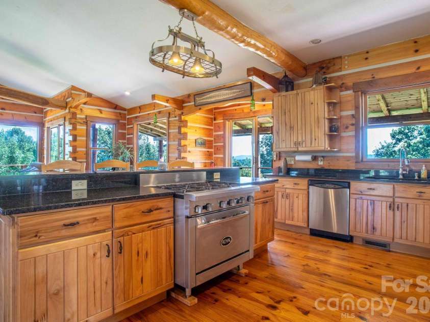 891 Logans Ridge Road, Marshall, NC 28753.  MLS# CAR4411143, YatesRealty ID 49403. Modern kitchen