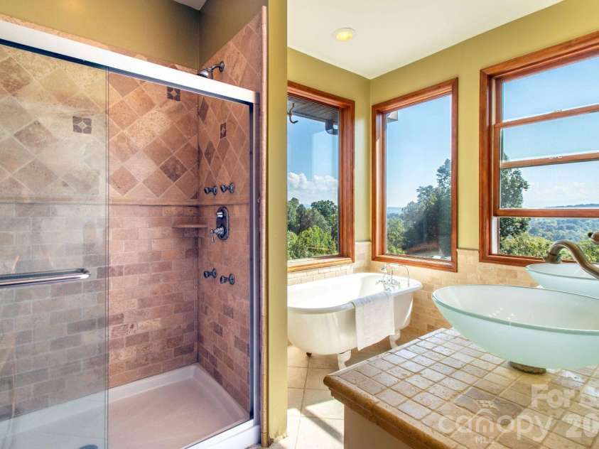891 Logans Ridge Road, Marshall, NC 28753.  MLS# CAR4411143, YatesRealty ID 49403. Primary bath on upper level