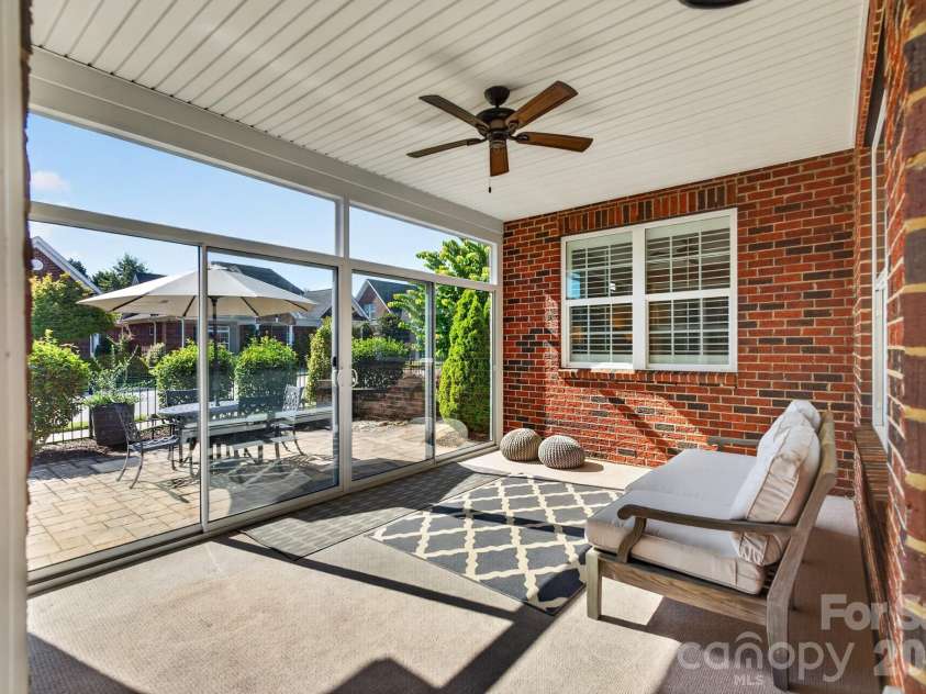 746 Balfe Drive, Rock Hill, SC 29732.  MLS# CAR4422165, YatesRealty ID 49418. Sun Porch overlooking Courtyard