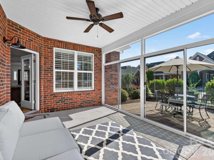 746 Balfe Drive, Rock Hill, SC 29732.  MLS# CAR4422165, YatesRealty ID 49418. Sun Porch overlooking Courtyard
