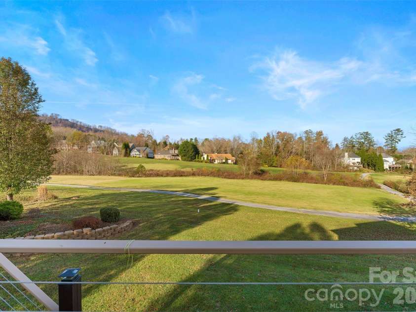 160 Fairway Falls Road, Mills River, NC 28759.  MLS# CAR4353536, YatesRealty ID 4944. Views from rear deck overlooking golf course fairway