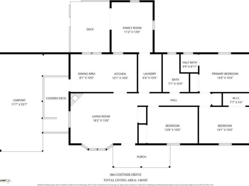 306 Costner Drive, Bessemer City, NC 28016.  MLS# CAR4336458, YatesRealty ID 4946. 