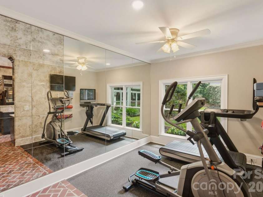2611 Oakmeade Drive, Charlotte, NC 28270.  MLS# CAR4416855, YatesRealty ID 49493. Gym