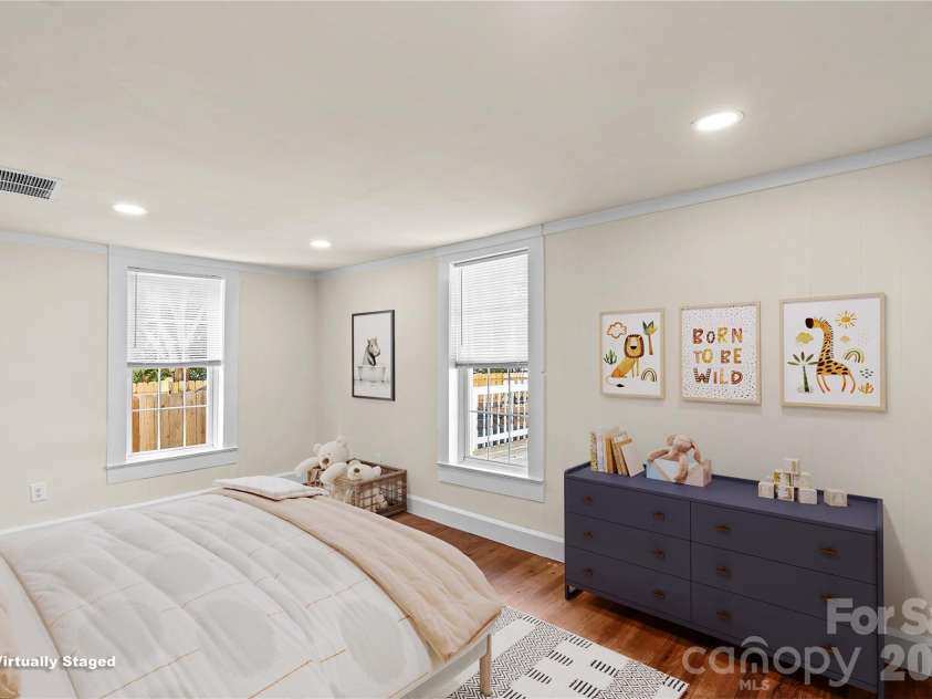 209 Wilson Avenue, Mooresville, NC 28115.  MLS# CAR4422376, YatesRealty ID 49527. Virtually Staged Bedroom 2