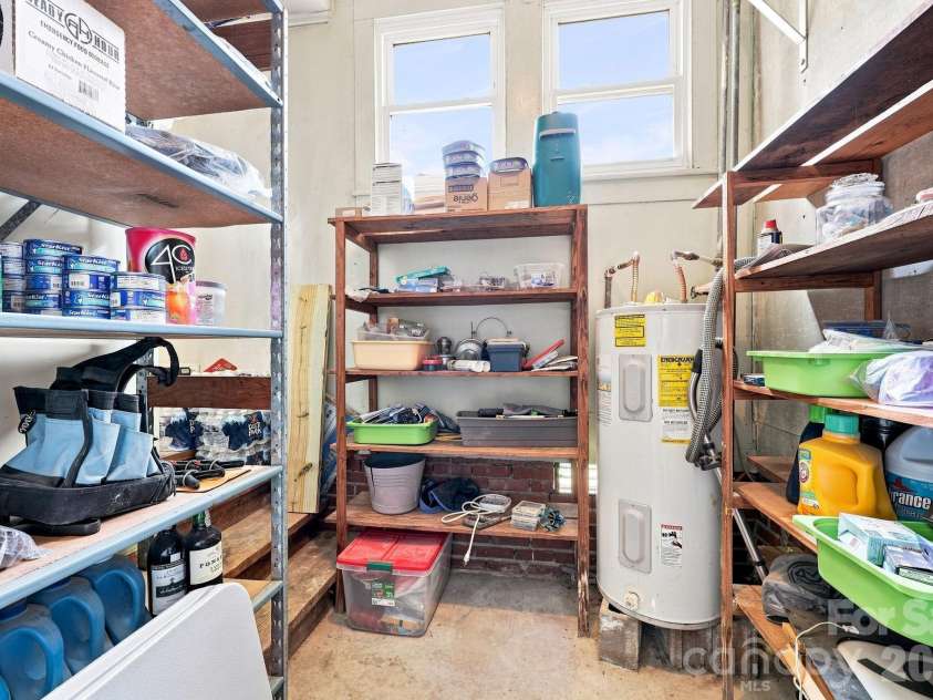 313 Ridge Avenue, Kannapolis, NC 28083.  MLS# CAR4405624, YatesRealty ID 49529. Below Grade Storage Room