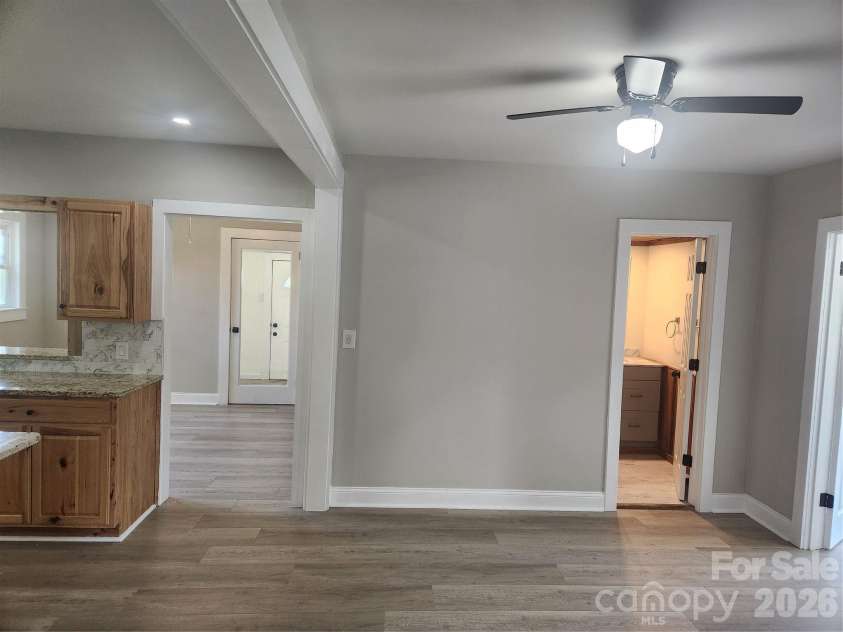 8 summit Avenue, Granite Falls, NC 28630.  MLS# CAR4422269, YatesRealty ID 49545. Kitchen Space Showing Full Bath Entry & Entry into Den/Bonus Space