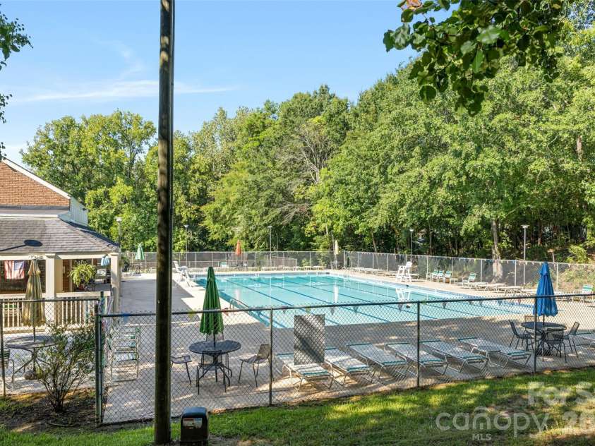 11714 Painted Tree Road, Charlotte, NC 28226.  MLS# CAR4421216, YatesRealty ID 49549. Painted Tree pool is open till Labor day! There is greenway access just beyond!