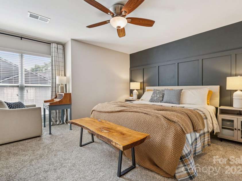 509 Graham Street, Charlotte, NC 28202.  MLS# CAR4292760, YatesRealty ID 4960. Bedroom #2 - both bedrooms have plenty of space for a work station or additional seating!