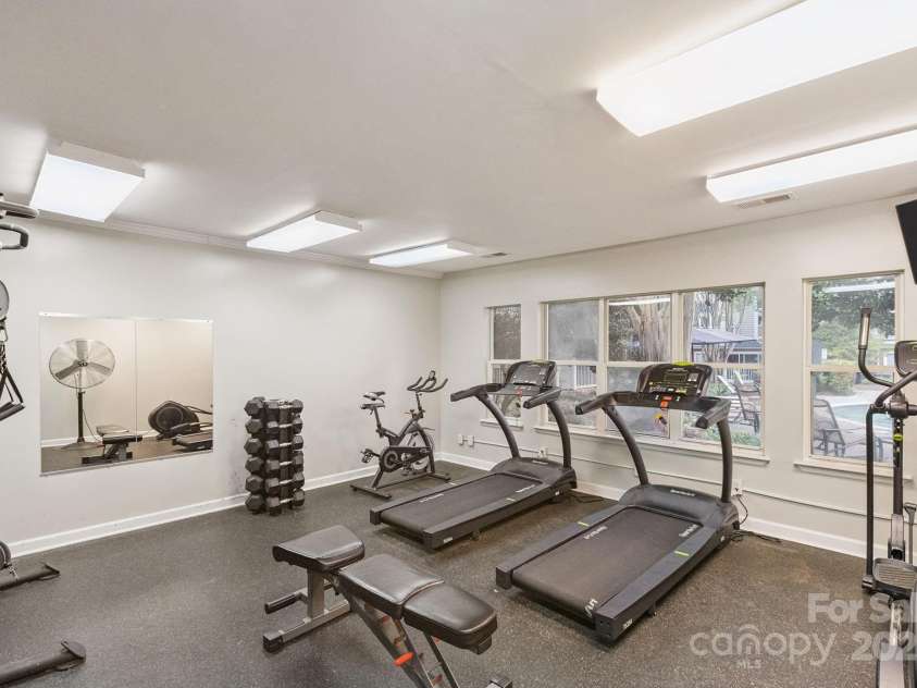 509 Graham Street, Charlotte, NC 28202.  MLS# CAR4292760, YatesRealty ID 4960. Private fitness center for condo residents.