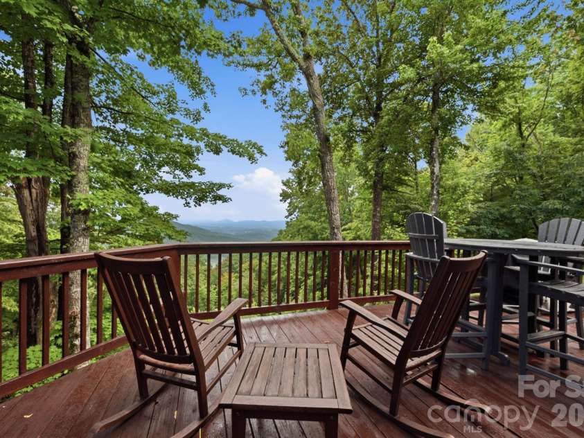 2235 Buck Mountain Road, Purlear, NC 28665.  MLS# CAR4422892, YatesRealty ID 49609. Back Porch