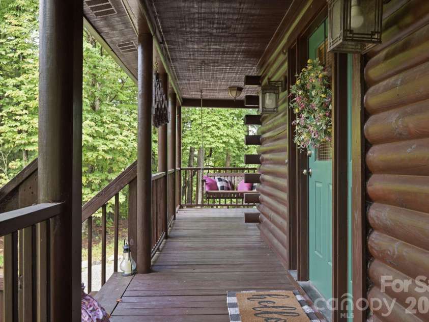 2235 Buck Mountain Road, Purlear, NC 28665.  MLS# CAR4422892, YatesRealty ID 49609. Covered Front Porch