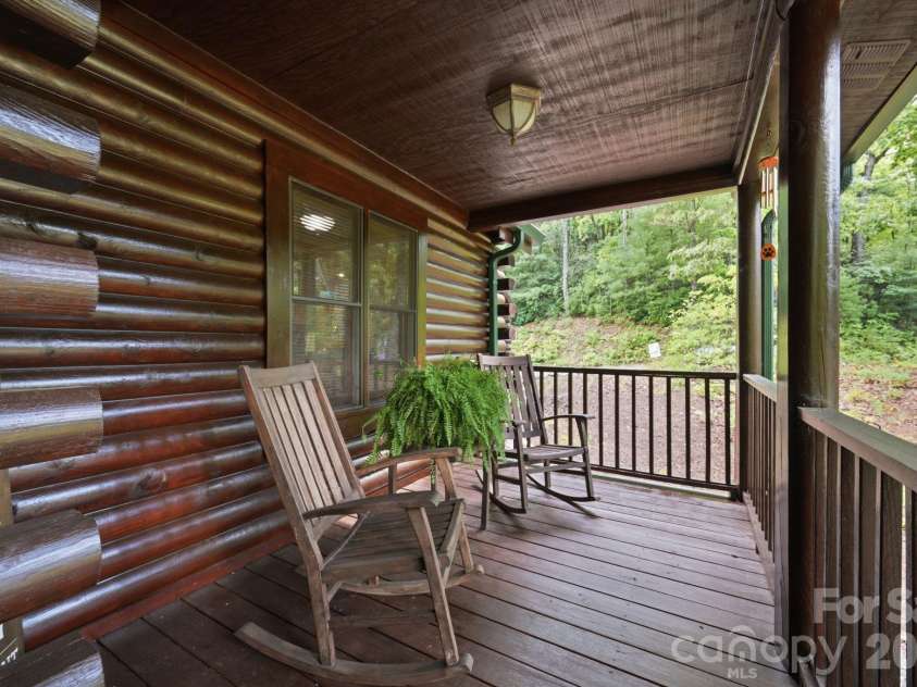 2235 Buck Mountain Road, Purlear, NC 28665.  MLS# CAR4422892, YatesRealty ID 49609. Covered Front Porch