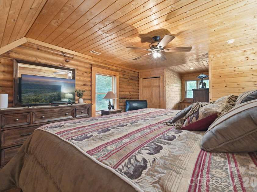 2235 Buck Mountain Road, Purlear, NC 28665.  MLS# CAR4422892, YatesRealty ID 49609. Upper Level Bedroom #4