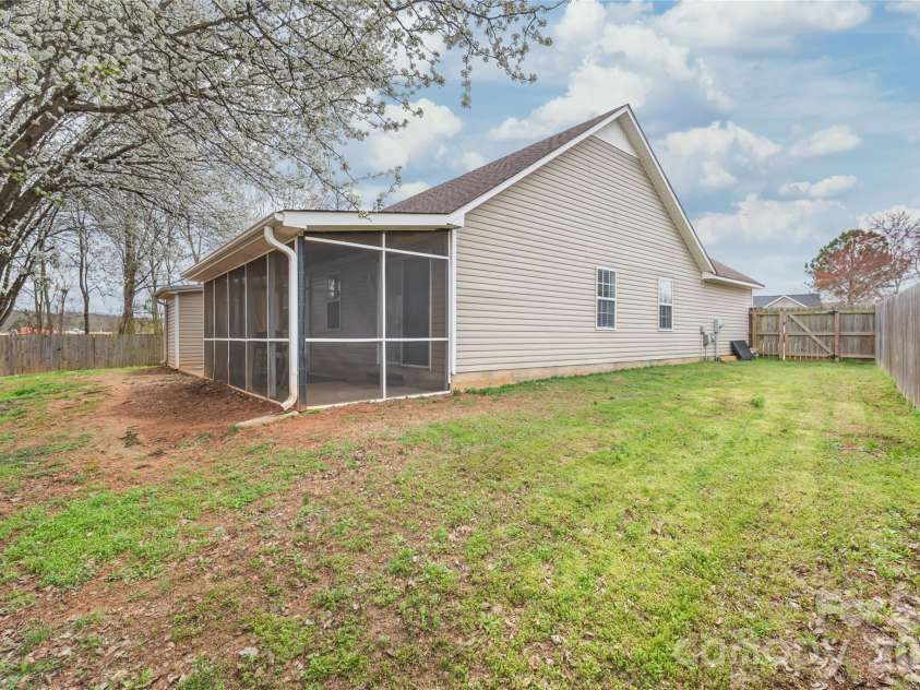 5804 Crosswinds Court, Indian Trail, NC 28079.  MLS# CAR4355860, YatesRealty ID 4961. Completely Private Fully Fenced Backyard