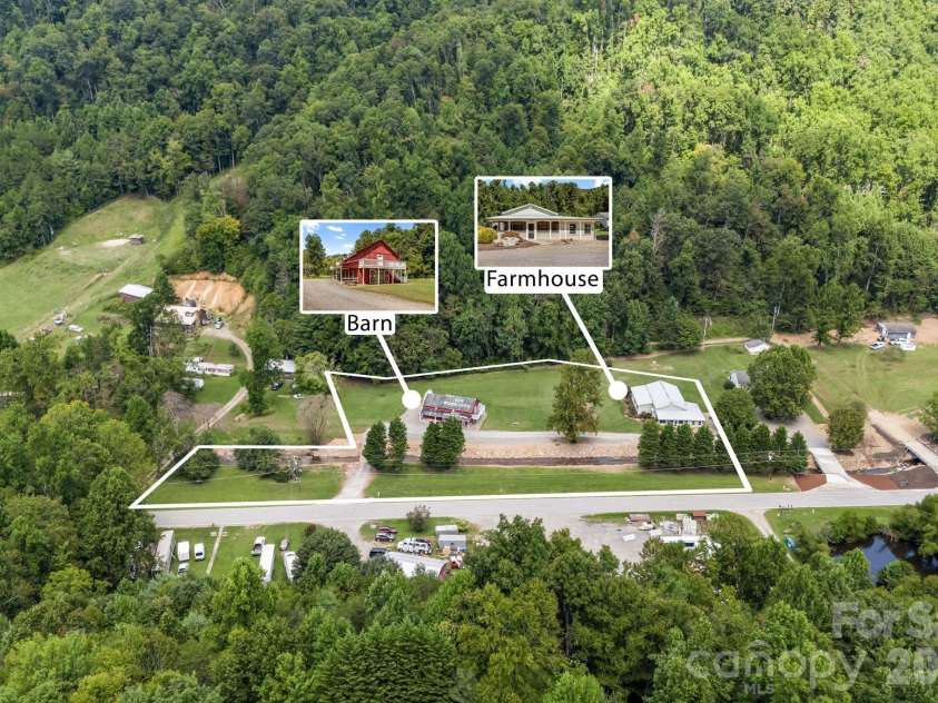 632 and 656 Fork Road, Barnardsville, NC 28709.  MLS# CAR4421334, YatesRealty ID 49636. 