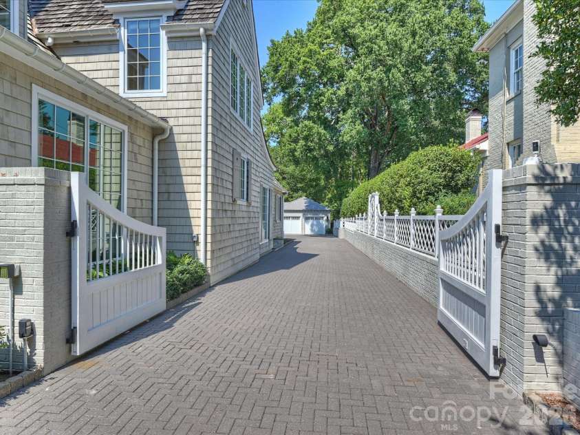 2414 Forest Drive, Charlotte, NC 28211.  MLS# CAR4420564, YatesRealty ID 49641. Electronic gate for convenience and privacy