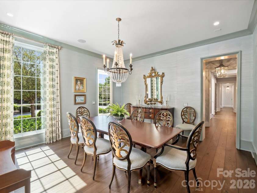 2414 Forest Drive, Charlotte, NC 28211.  MLS# CAR4420564, YatesRealty ID 49641. Formal dining has hidden storage for china.