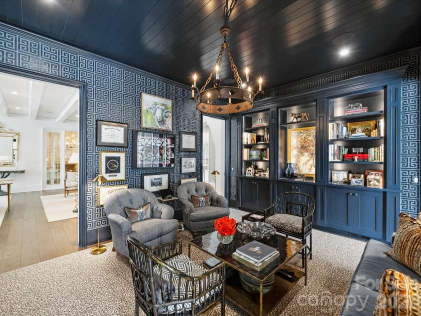 2414 Forest Drive, Charlotte, NC 28211.  MLS# CAR4420564, YatesRealty ID 49641. Library has built-in shelving