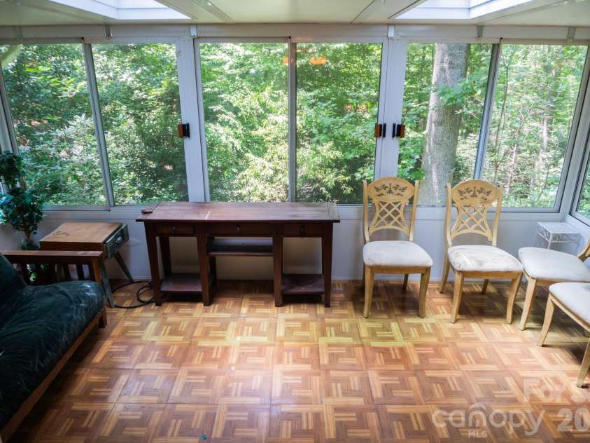 104 Ash Drive, Maggie Valley, NC 28751.  MLS# CAR4402926, YatesRealty ID 49642. Sun Room