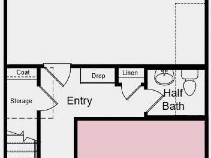 3913 Clemson Alley, Indian Land, SC 29707.  MLS# CAR4393805, YatesRealty ID 49654. Lower Level Floor Plan - Additional Highlights Include: shower with a built-in ledge in the primary bath, pendant lights in the kitchen, and storage added to the second floor