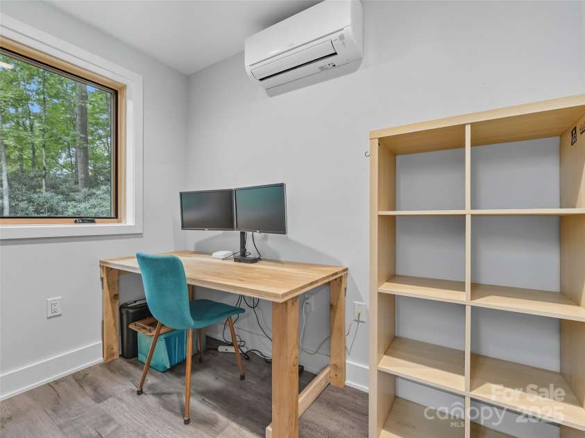 584 Springbrook Lane, Brevard, NC 28712.  MLS# CAR4308876, YatesRealty ID 4967. Basement office