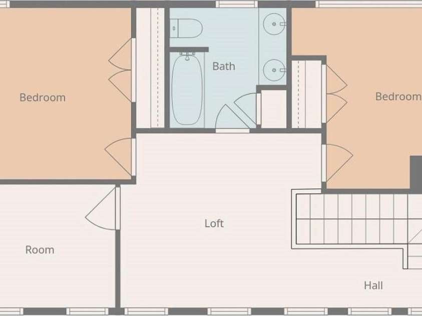 584 Springbrook Lane, Brevard, NC 28712.  MLS# CAR4308876, YatesRealty ID 4967. Upper level