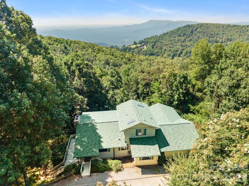 977 Morning Ride Drive, Columbus, NC 28722.  MLS# CAR4419017, YatesRealty ID 49673. Drone overhead view