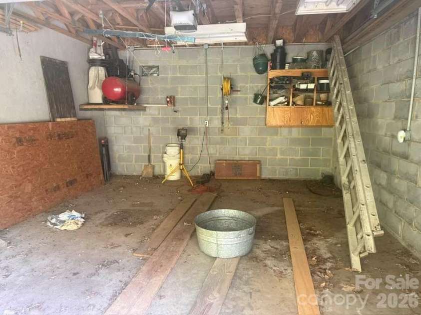 977 Morning Ride Drive, Columbus, NC 28722.  MLS# CAR4419017, YatesRealty ID 49673. Lower level basement for hobbies and/or Storage
