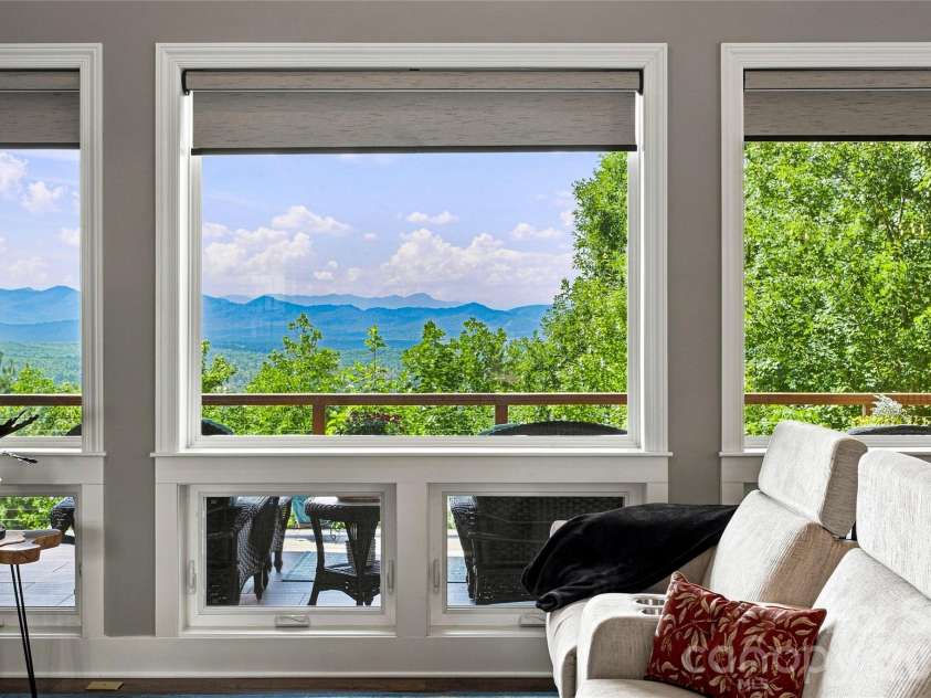 99 Distant View Drive, Asheville, NC 28803.  MLS# CAR4421771, YatesRealty ID 49685. Mountain Views from the Main Living Areas