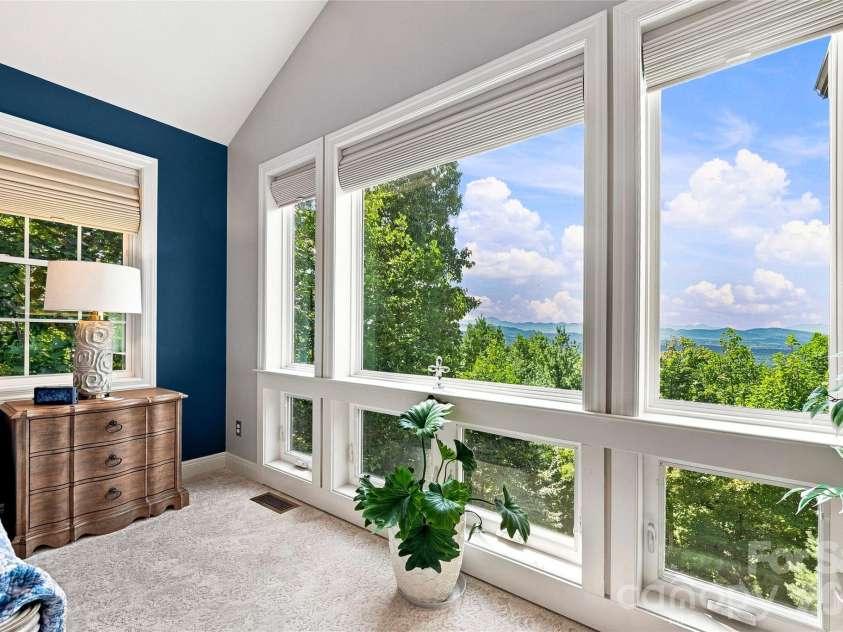 99 Distant View Drive, Asheville, NC 28803.  MLS# CAR4421771, YatesRealty ID 49685. Panoramic Views from the Primary Suite